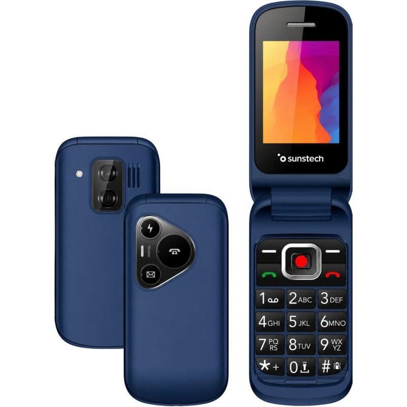 Teléfono Móvil Sunstech Celt24 Para Personas Mayores Azul