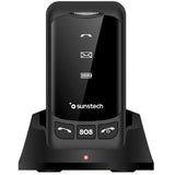 Teléfono Móvil Sunstech Celt25bk Para Personas Mayores Negro