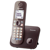 Teléfono Panasonic Kx-Tg6811ga Dect Marrón Identificador De Llamadas