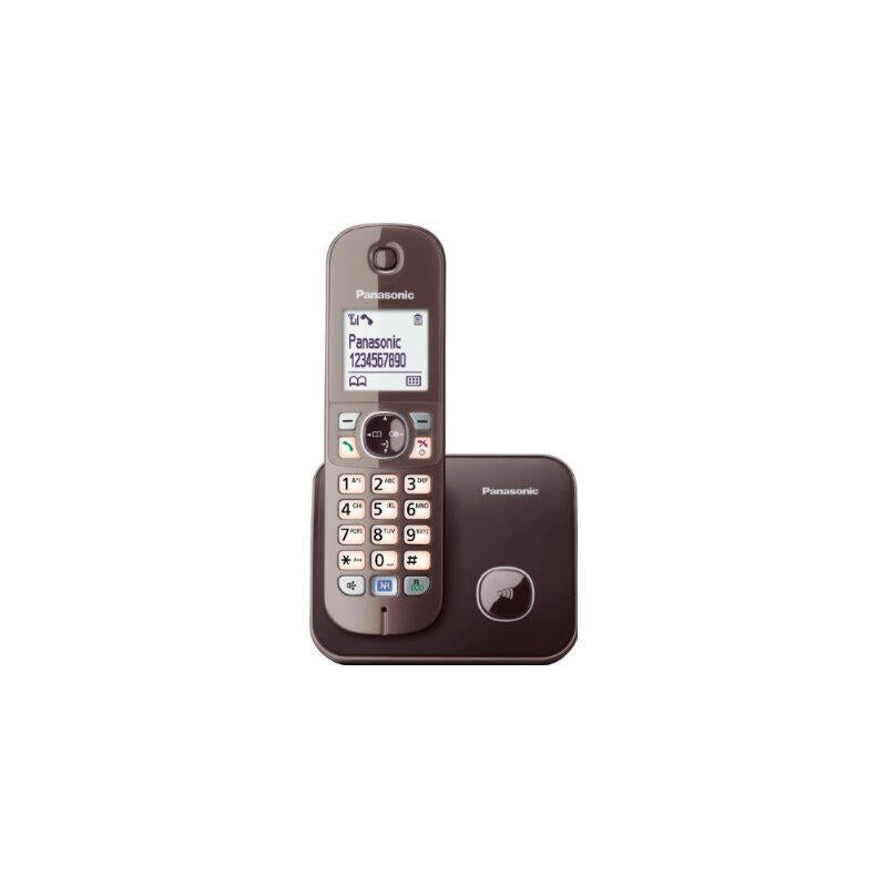 Teléfono Panasonic Kx-Tg6811ga Dect Marrón Identificador De Llamadas