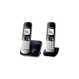 Teléfono Panasonic Kx-Tg6812  Dect Identificador De Llamadas Negro, Plata