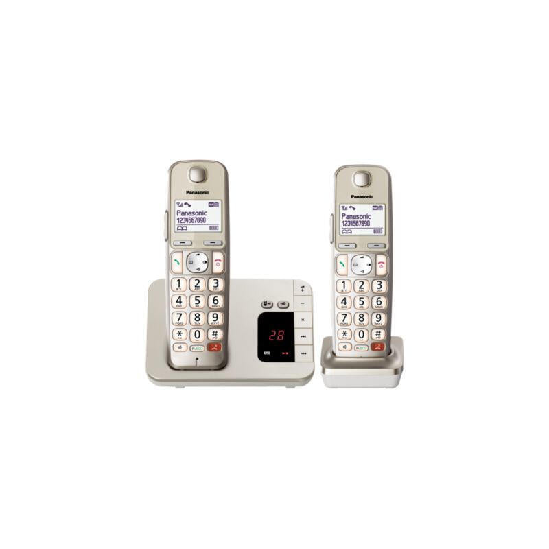 Teléfono Panasonic Kx-Tge262gn Dect Identificador De Llamadas Champán