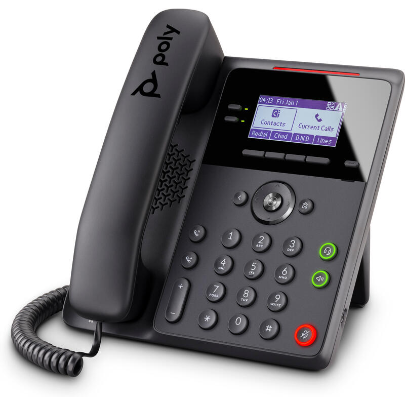 Teléfono Poly Edge B10  Ip Negro 2 Líneas Lcd