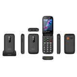 Telefono Qubo P-220bkc 2,8¨Negro Base 4g