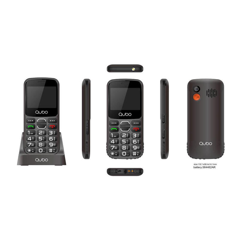 Telefono Qubo X-230 Bkc Negro 2,31 + Base