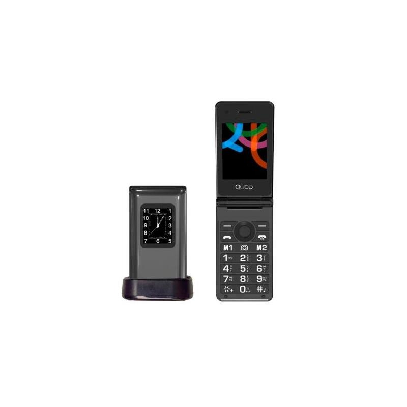 Telefono Qubo X-28bkc Negro 2,8"+1,77" Base