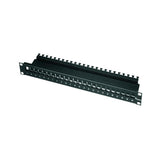 Telegärtner Amj-S 19 '' Panel De Conexión 24 Puertos Sin Equipar, Negro