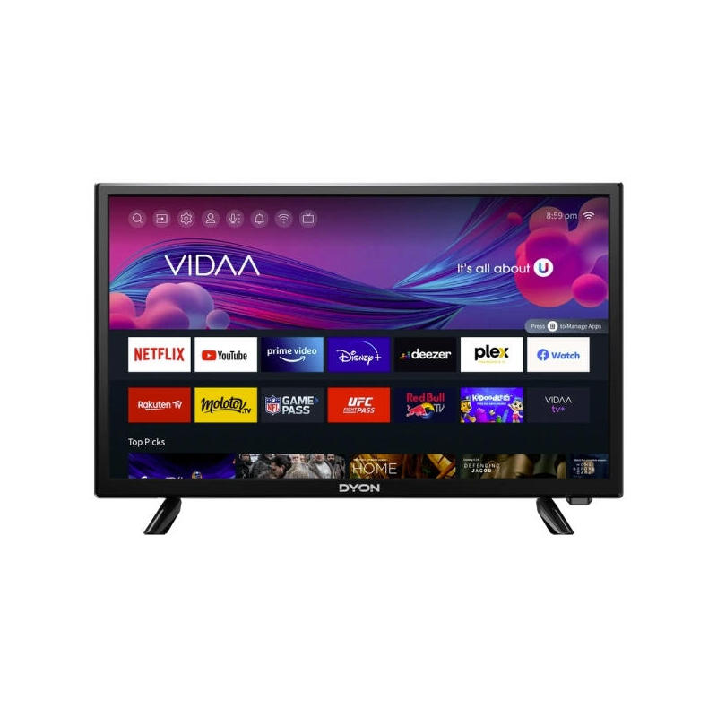 Televisión Dyon Smart 24 Vx, Led  24", Negro, Wxga, Wlan, Smart Tv D800211