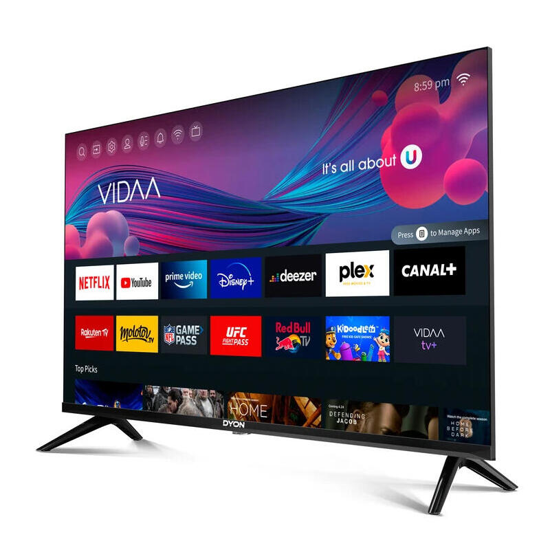 Televisión Dyon Smart 40 Vx-2, Led 40", Negro, Fullhd, Wifi, Smart Tv D800227