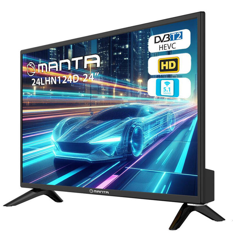 Televisor Led 24" Manta 24lhn124d Dvb-T2 Ac/Dc