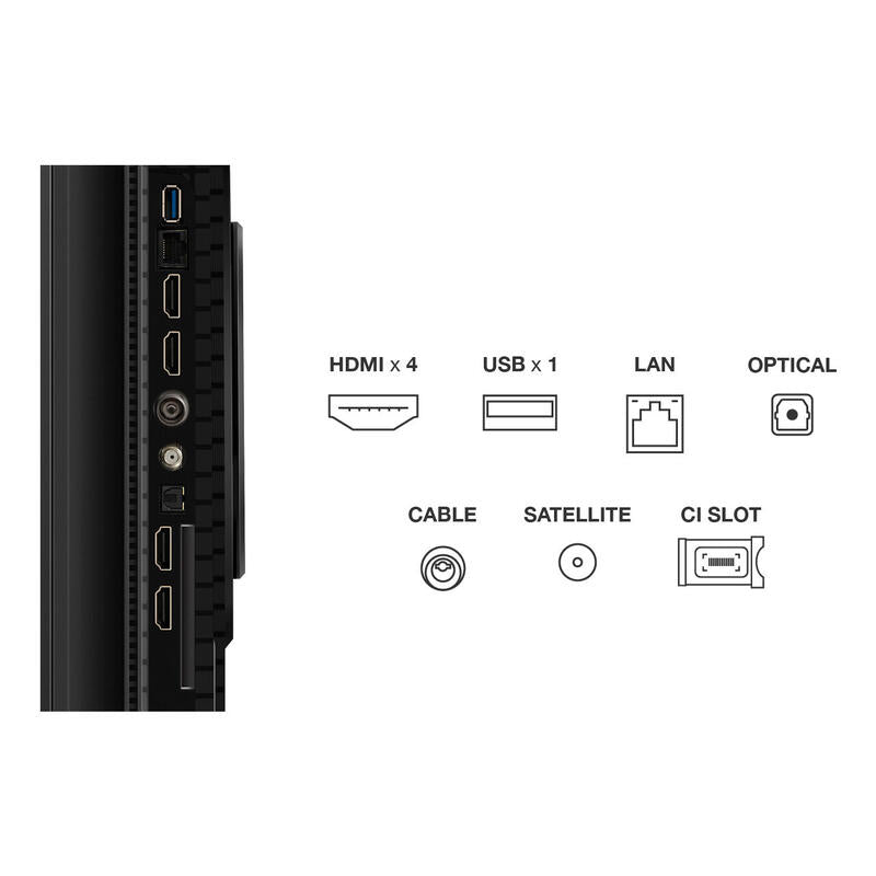 Televisor Tcl 55p8k Smart Tv 55" Qled Uhd 4k Hdr 144 Hz