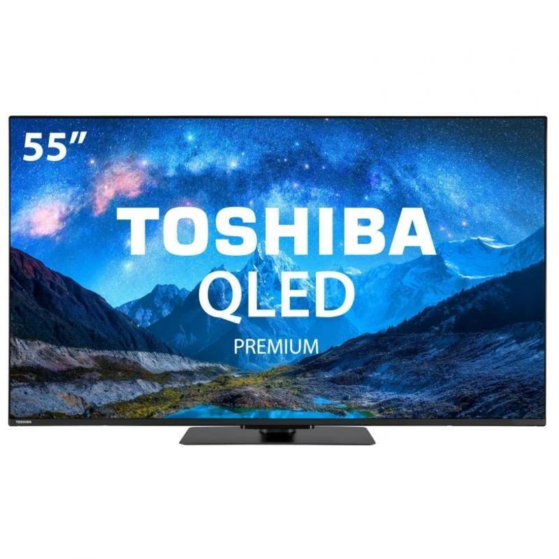 Televisor Toshiba 55" 55qv3f63dg  4k Uhd Qled Smart Tv Negro 55qv3f6