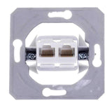 Tem Serie Ekonomik Socket Cat5e Ks Double2x Rj45