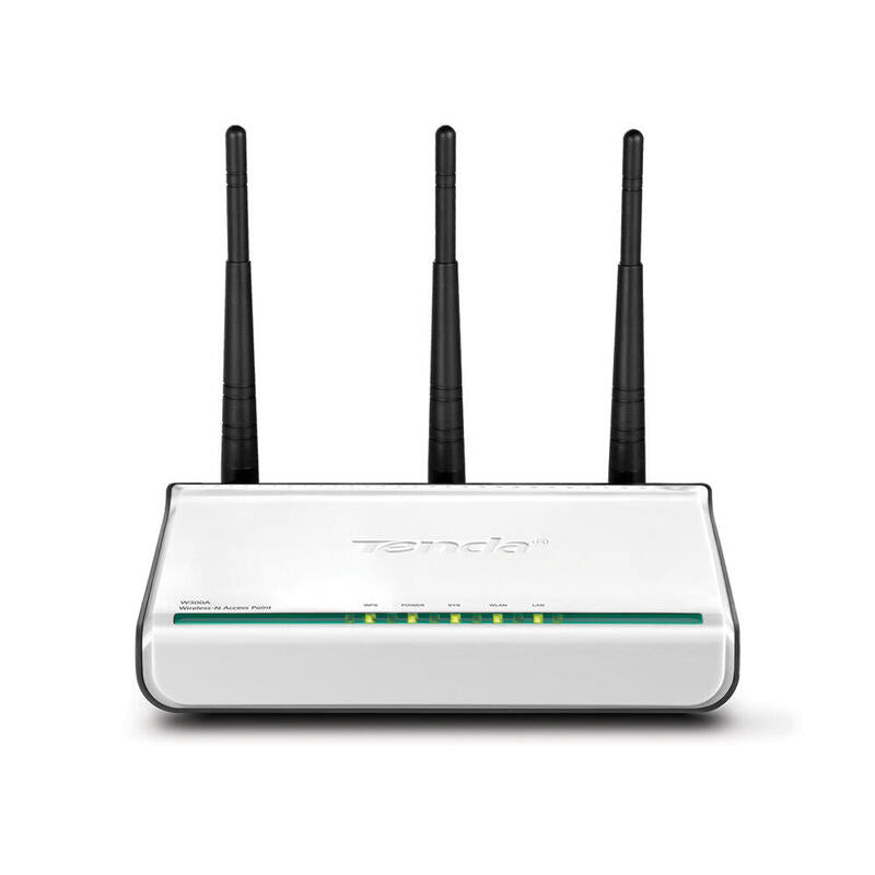 Tenda W300a 300mbps Wireless Access Point, 2tx3r, With One Giga Lan Port, Poe Ready, 3 Detachable Antennas,Ieee802.11b/G/N  Five