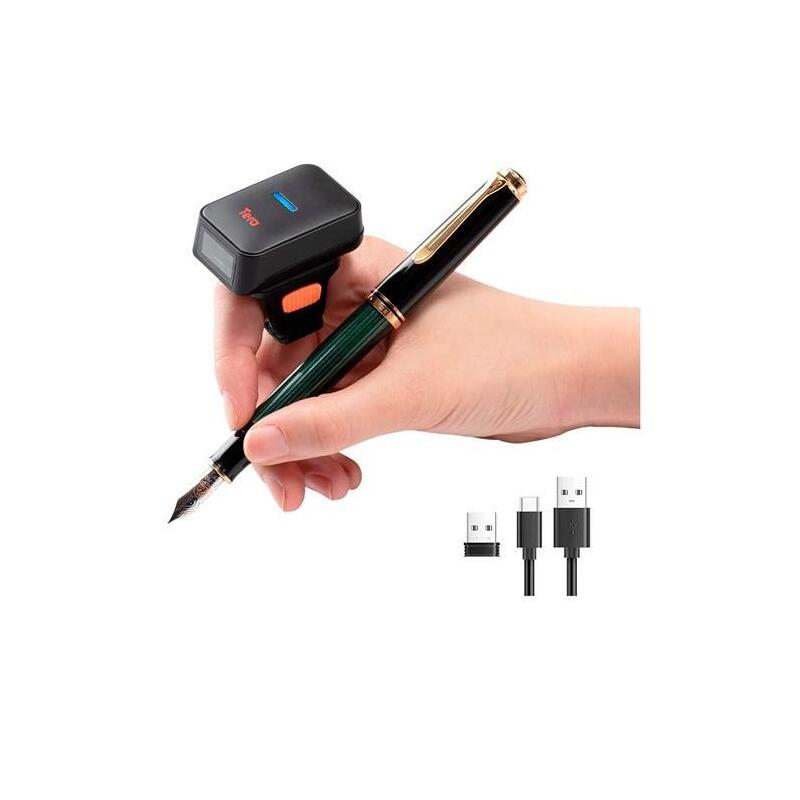 Tera Pro Mini Lector Códigos De Barras Dedo Inalambrico Bluetooth 1d/2d Negro