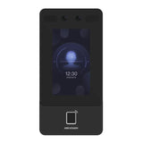 Terminal Accesos Reconocimiento Facial Tarjeta Mifare Huella Pantalla Táctil 4.3" Cámara 2mp Lente Dual Gran Angular Hikvision