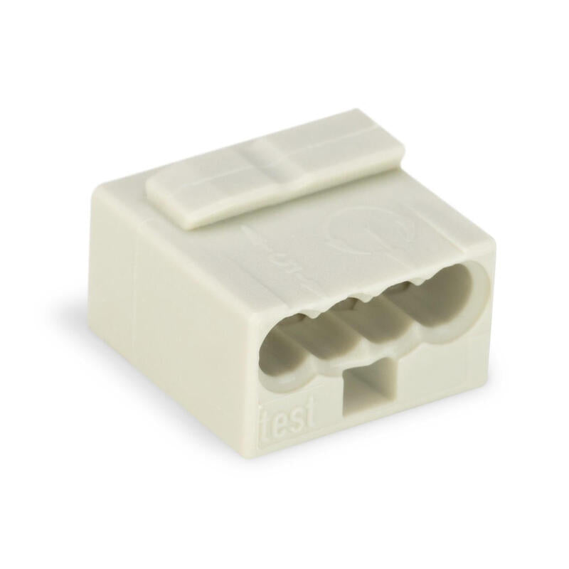 Terminal De Caja De Conexiones Wago 243-304, Gris Claro, 100 Uds.