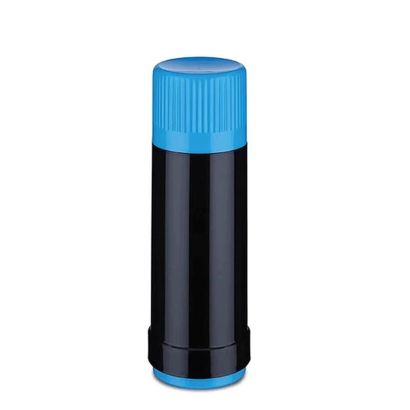 Termo De Vidrio Rotpunkt, Capacidad 0,500 L, Negro-El.-Martines Pescadores (Negro-Azul)