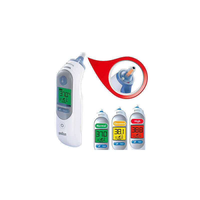 Termómetro Infrarrojo Braun Thermoscan 7 Teledetección Blanco Oído