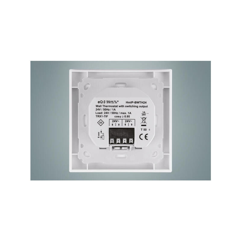 Termostato De Pared Homematic Ip Con Salida De Conmutación (Hmip-Bwth24) Para Interruptor De Marca 24v 150697a0