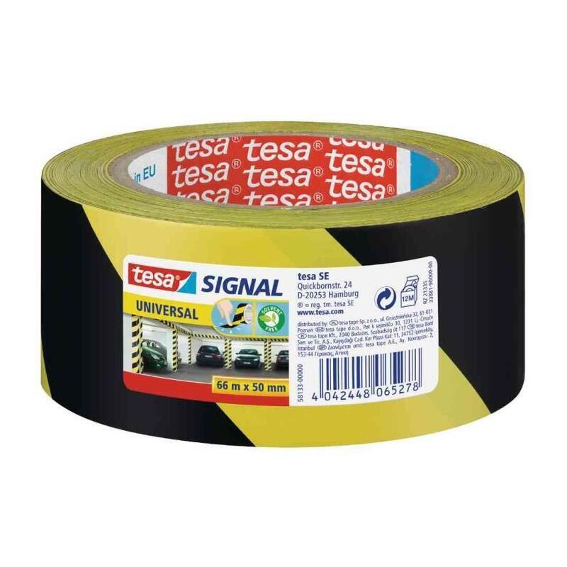 Tesa Cinta De Marcado De Señales Univ. 66m 50mm Amarillo Negro