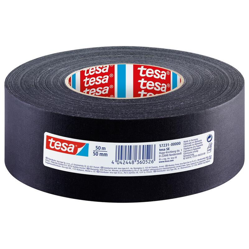 Tesa Gewebeband 50m X 50mm Negro