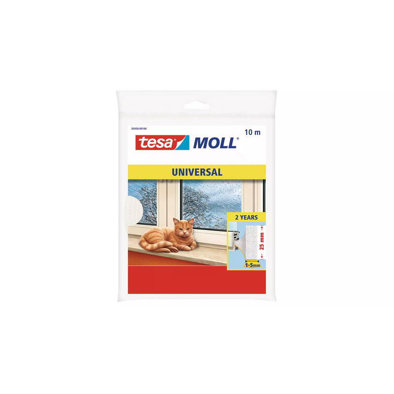Tesa Insulation Dichtungsband Schaumstoff 10mx9mmx6mm Blanco