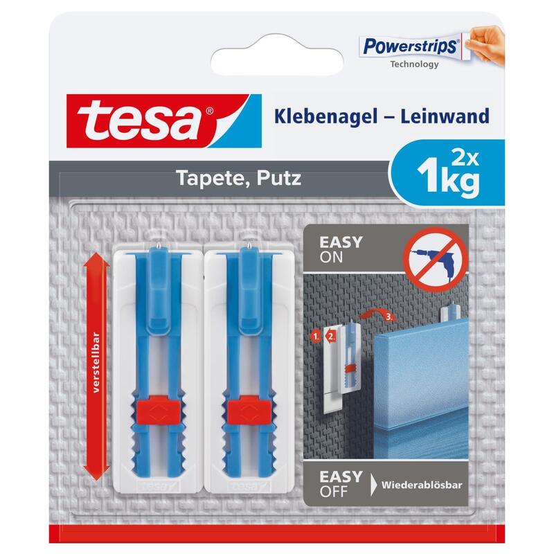 Tesa Klebenagel Leinwand Para Tapeten & Putz 1kg