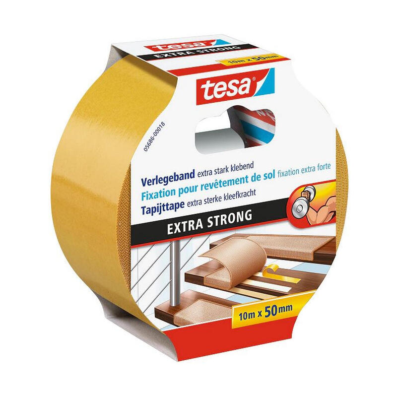 Tesa Verlegeband Extra Stark Klebend 10m X 50mm