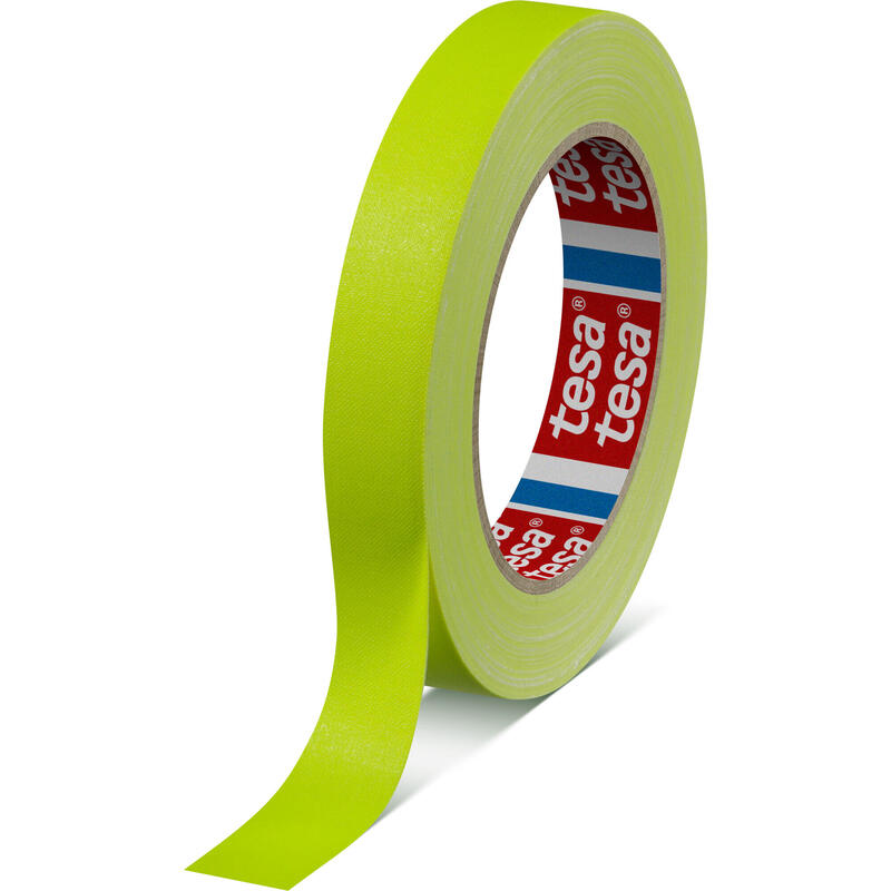 Tesaband Duct Tape, 25m X 19mm, Neon Yellow