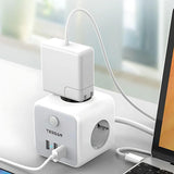 Tessan Ts-301-C-Gr Regleta 3 Tomas Ca + 3 Usb-A Cable 2m