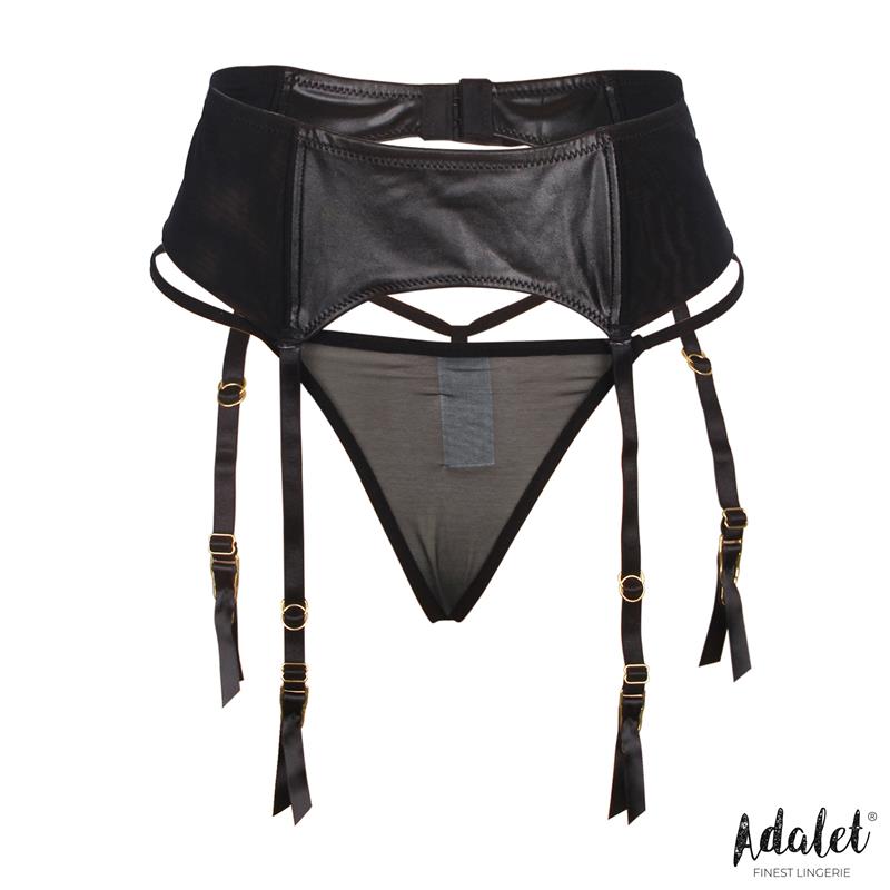 Tessy Set De Liguero Con Tanga Talla (Interno):S/M