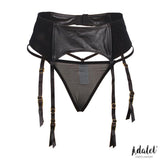 Tessy Set De Liguero Con Tanga Talla (Interno):S/M