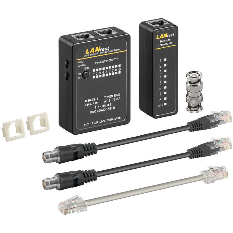 Tester Cables Rj45 + Utp + Bnc + Stp