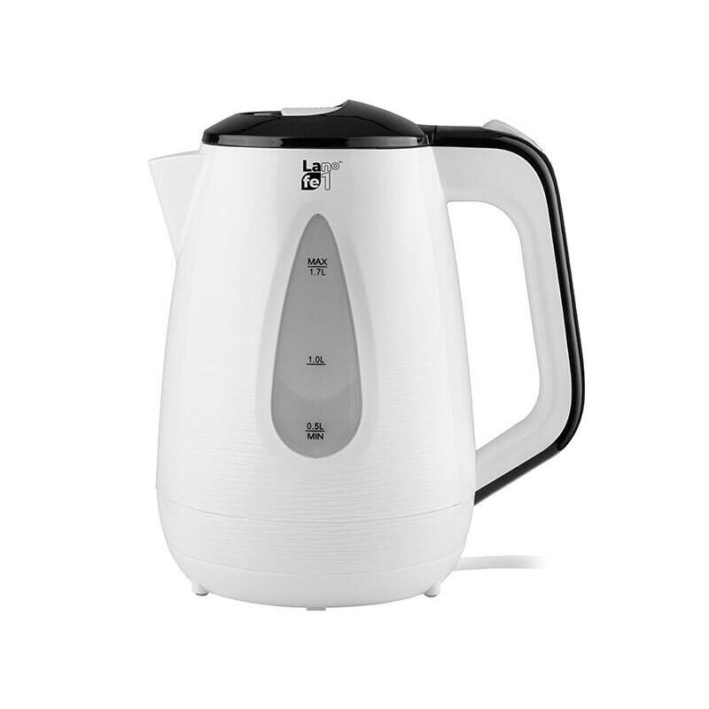 Tetera Flafe Ceg018 White  Eléctrica 1,7 L Negro, Blanco 2200 W