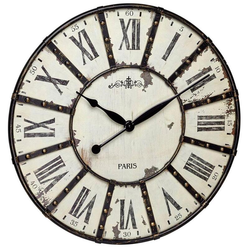 Tfa 60.3039.02 Vintage Xxl Design Wall Clock