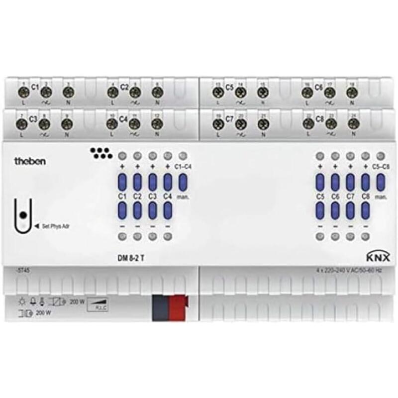 The Dm 8-2 T Knx Knx Universal Dimmaktor 8f