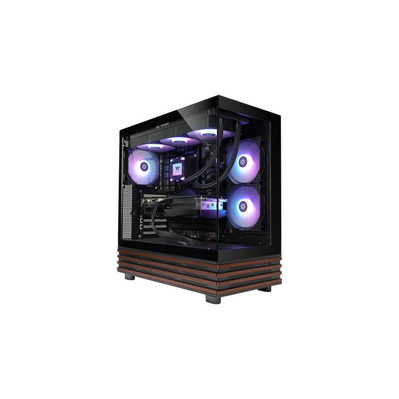 Thermaltake Ftw V270ws 9060xt, Pc Gaming Negro/Madera, Windows 11 Pro Pc-000118-De