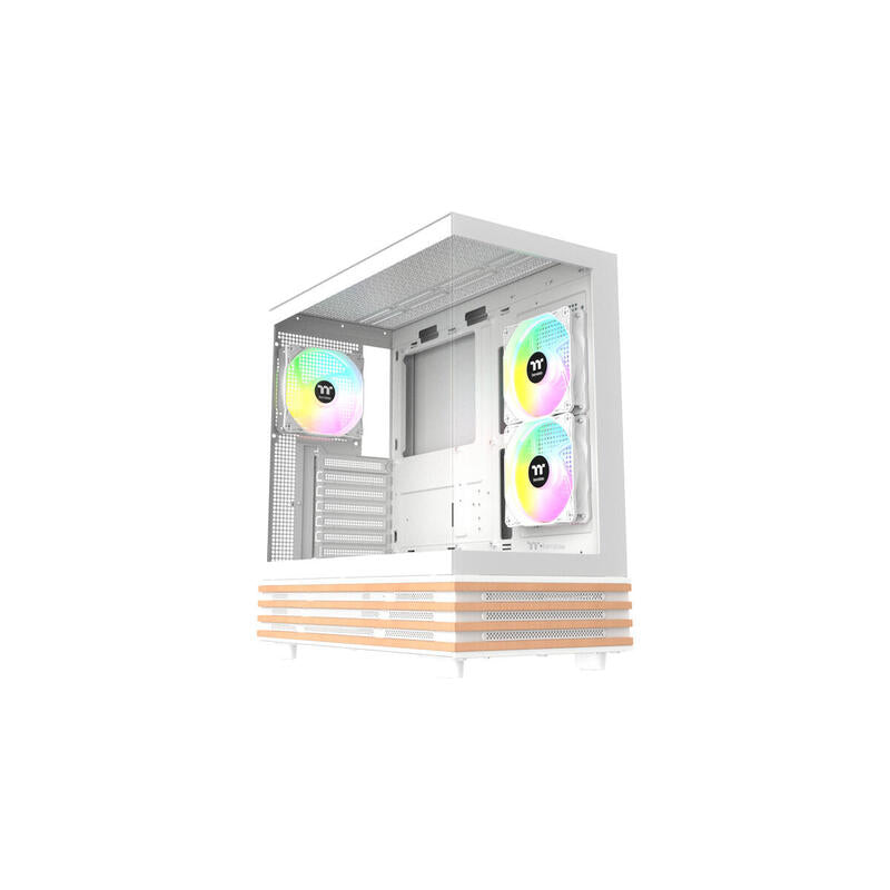 Thermaltake View 270 Plus Ws Argb  (Blanco/Holz, Tempered Glass X 2, Holz-Struktur) Ca-1y7-00m6wn-Ws