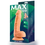 Dildo Realista Con Testículos Natural Thom  8.3