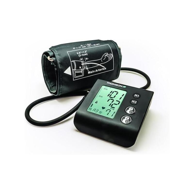 Thomson Cardio A7 Tensiometro De Brazo - Deteccion Arritmia - Memoria 100 Lecturas - 2 Usuarios - Negro