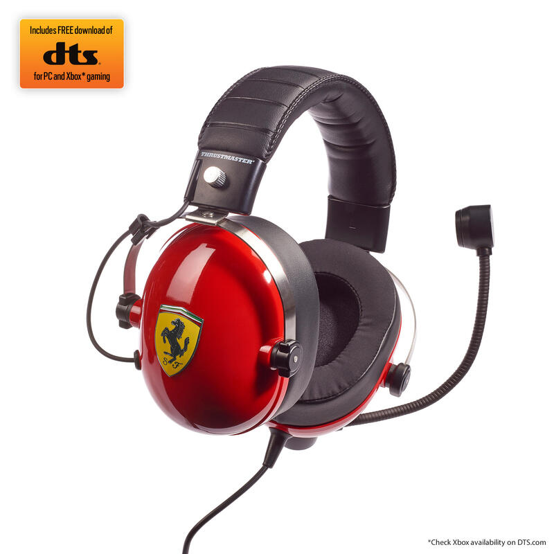 Thrustmaster Auriculares + Mic T.Racing Scuderia Ferrari Edition - Dts - Ps4 / Xbox One / Pc (406019
