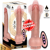 Tiberio Dildo Realista Turbo Shaking Con Thrusting, Rotación 360º Y Control Remoto Silicona Líquida