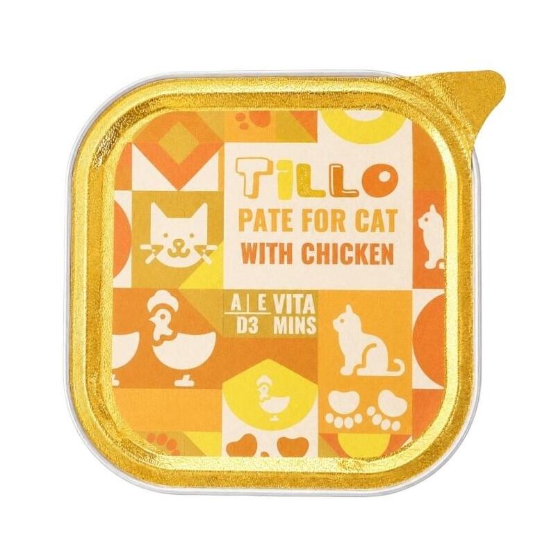 Tillo Pate Chicken  - Wet Cat Food - 100g