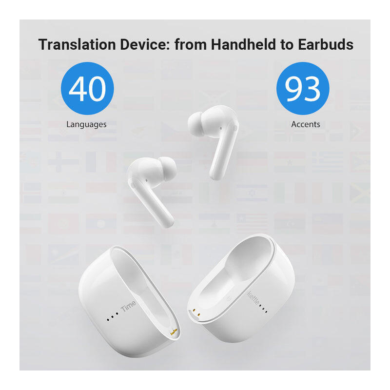 Timekettle M3 Translator Auriculares Inalámbrico Bluetooth Blanco