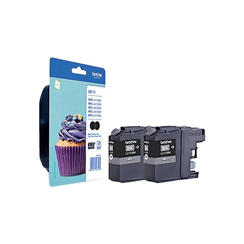 Tinta Brother Lc-123bk Negro Pack 2 Ud