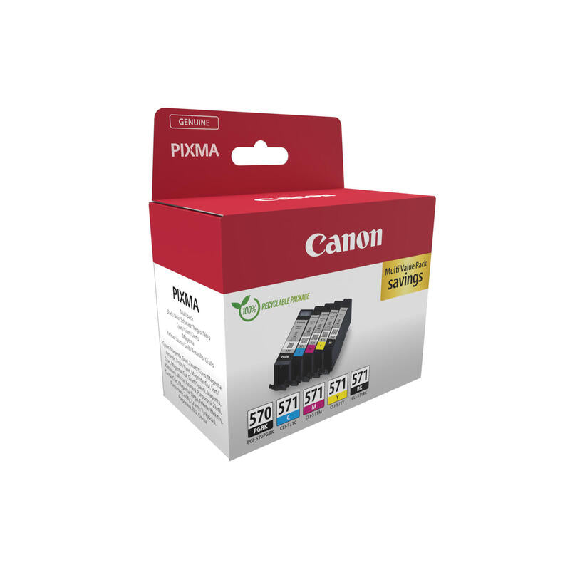 Tinta Canon Pgi-570/Cli-571 Multi Pack Pgbk/C/M/Y/Bk