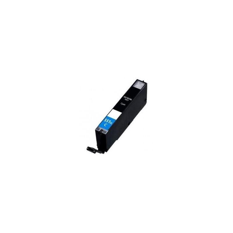 Tinta Compatible Canon 551xl Cyan 11ml Pixma Ip7250,Mg5450,Mg6350 Cli-551xlc