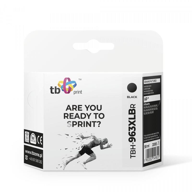 Tinta Compatible Hp Officejet    Pro 9020 Tbh-963xlbr Bk