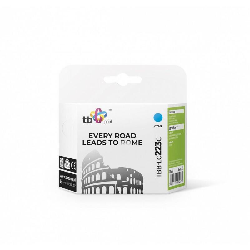 Tinta Compatible Para Brother Lc223   Tbb-Lc223c Cy